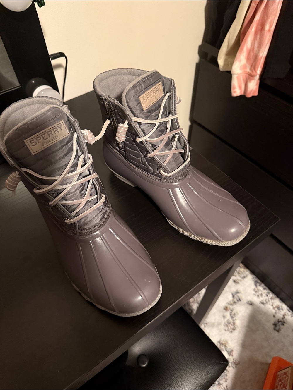Sperry Women's Slate Gray Waterproof Duck Boots